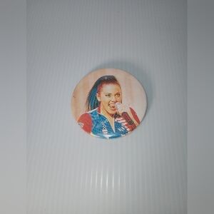 1990s Vintage Sporty Spice Circle Button. Pre-owned